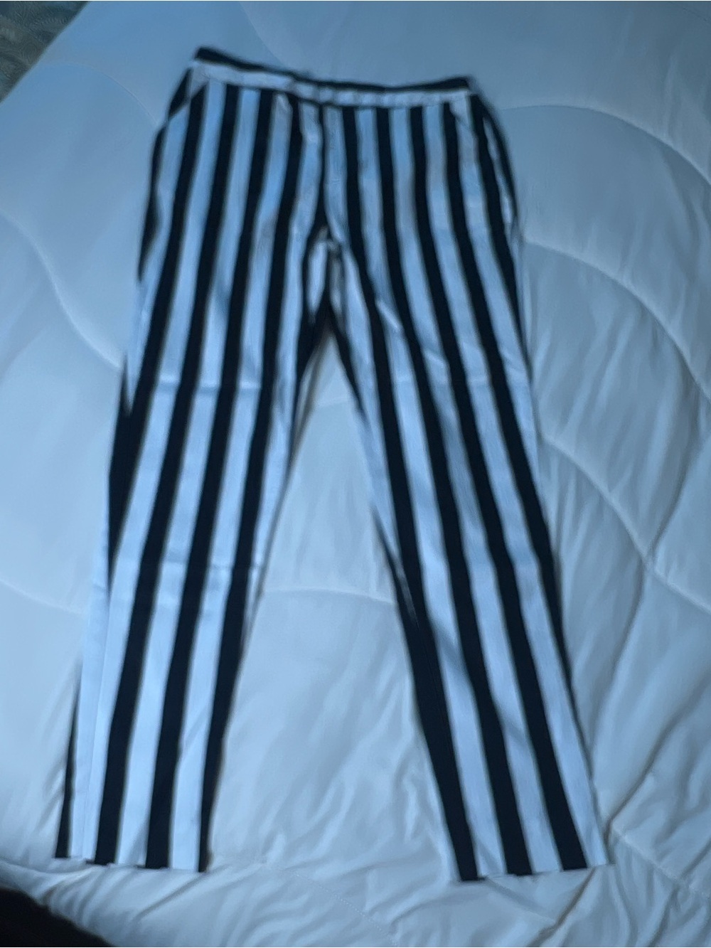 Forever 21 Black and White Striped Pants